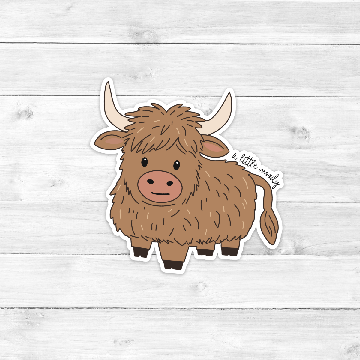Home & Living Decals & Stickers Vinyl Decals Highland Cow